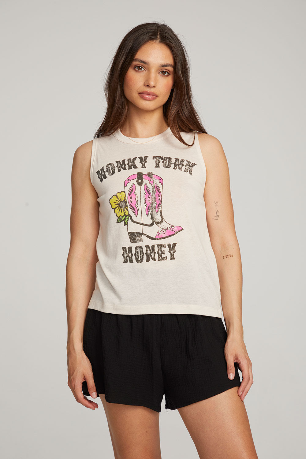 Honky Tonk Honey Muscle Tee WOMENS chaserbrand