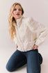 Starry White Puff Sleeve Jacket Womens chaserbrand