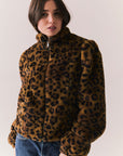 Leopard Puff Sleeve Jacket Womens chaserbrand