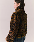 Leopard Puff Sleeve Jacket Womens chaserbrand