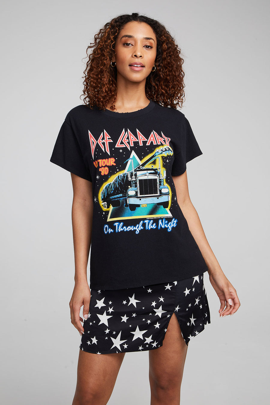 Def Leppard On Through The Night Tee WOMENS chaserbrand