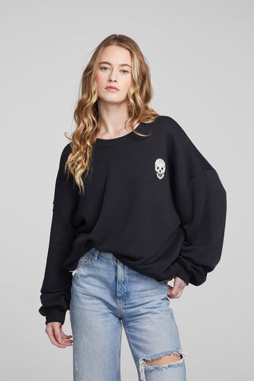 Embroidered Skull Casbah Pullover WOMENS chaserbrand