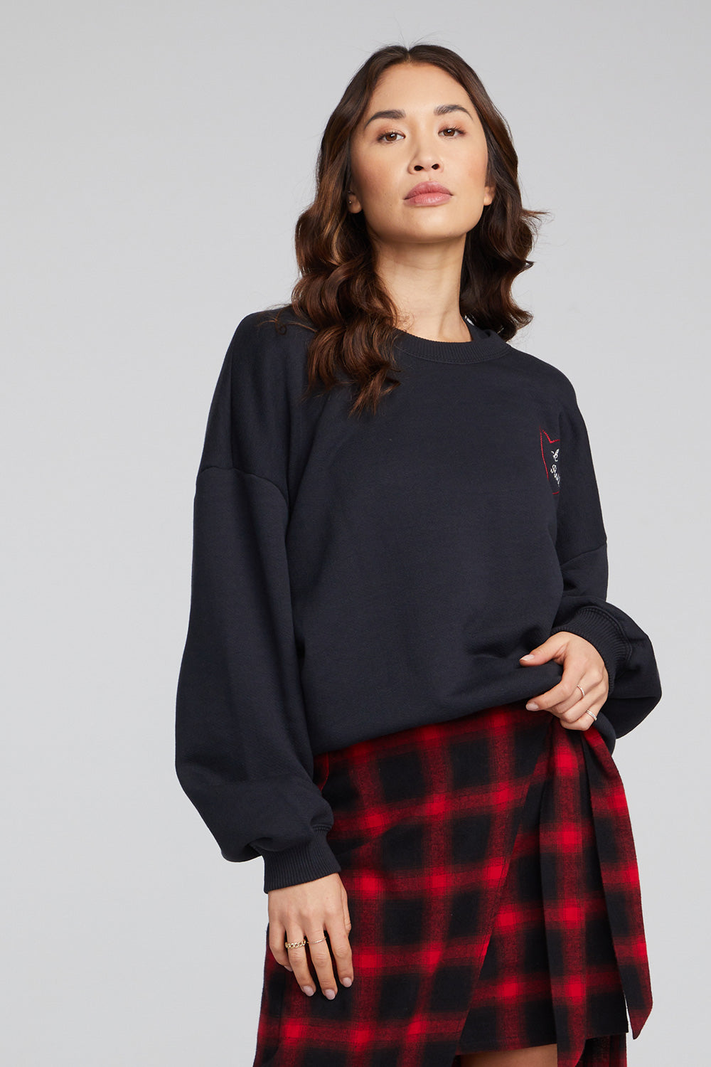 Rock'n'Roll Heart Embriodery Casbah Pullover WOMENS chaserbrand