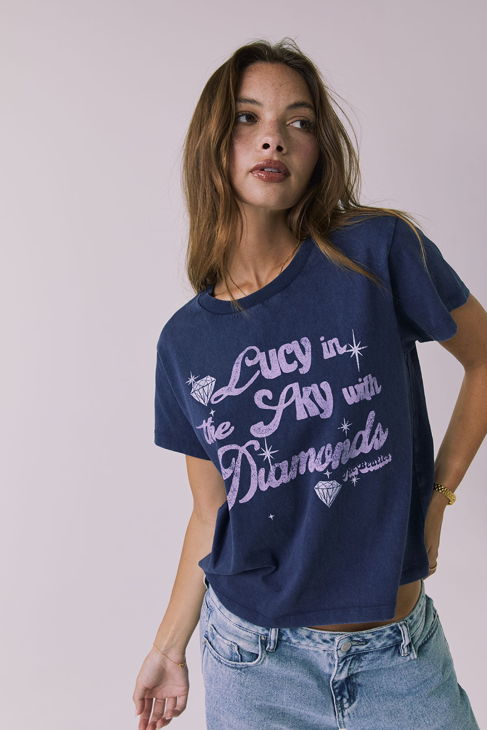 Womens The Beatles Lucy In The Sky With Diamonds Tee chaserbrand