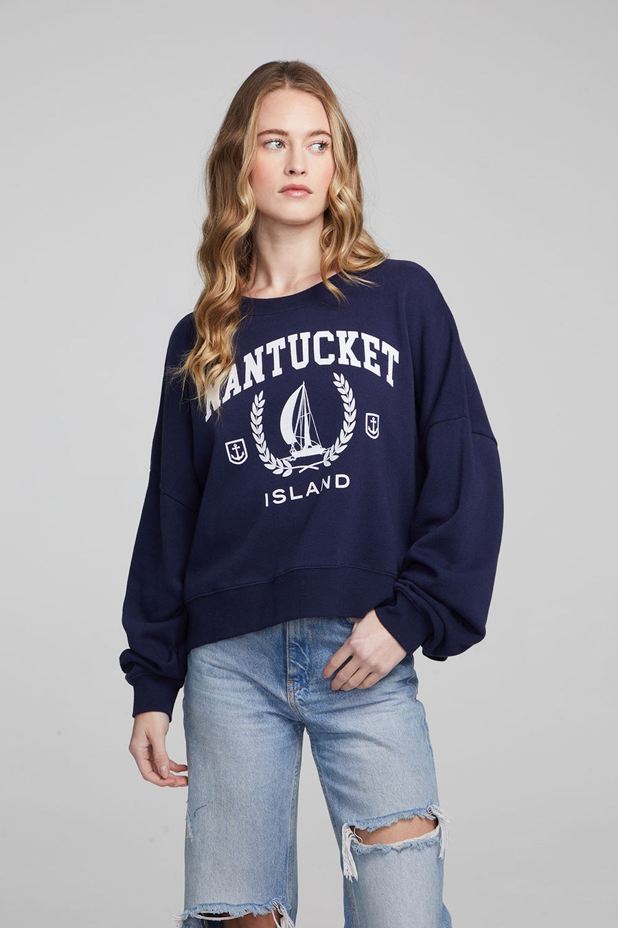 Nantucket Cotton Fleece Pullover WOMENS chaserbrand