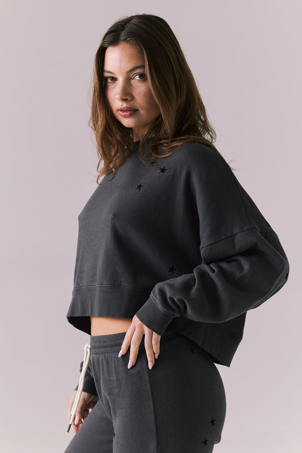 Allover Mini Stars Long Sleeve Womens chaserbrand