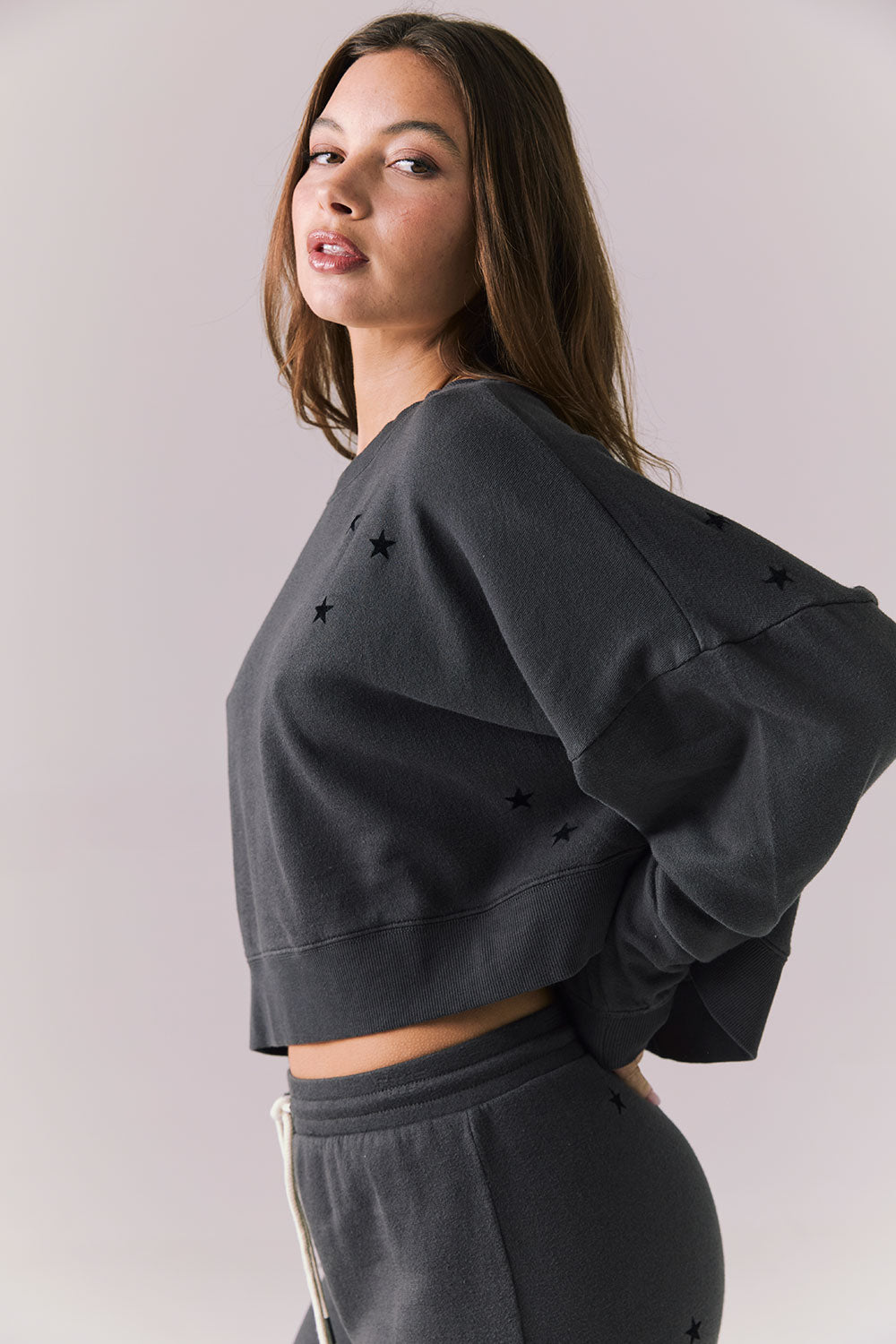 Allover Mini Stars Long Sleeve Womens chaserbrand
