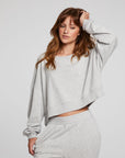 Scarlet Heather Grey Pullover WOMENS chaserbrand
