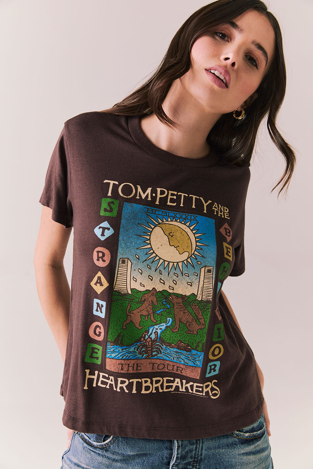 Tom Petty Strange Behavior Tour Tee Womens chaserbrand