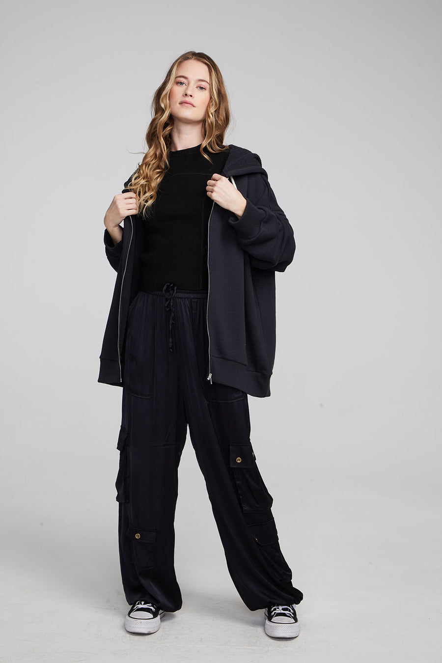 Space Embriodery Zip-up Hoodie WOMENS chaserbrand
