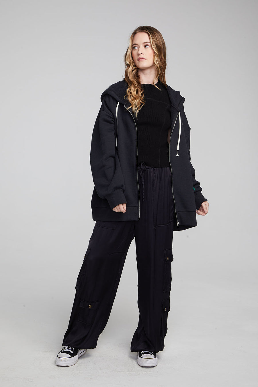 Space Embriodery Zip-up Hoodie WOMENS chaserbrand