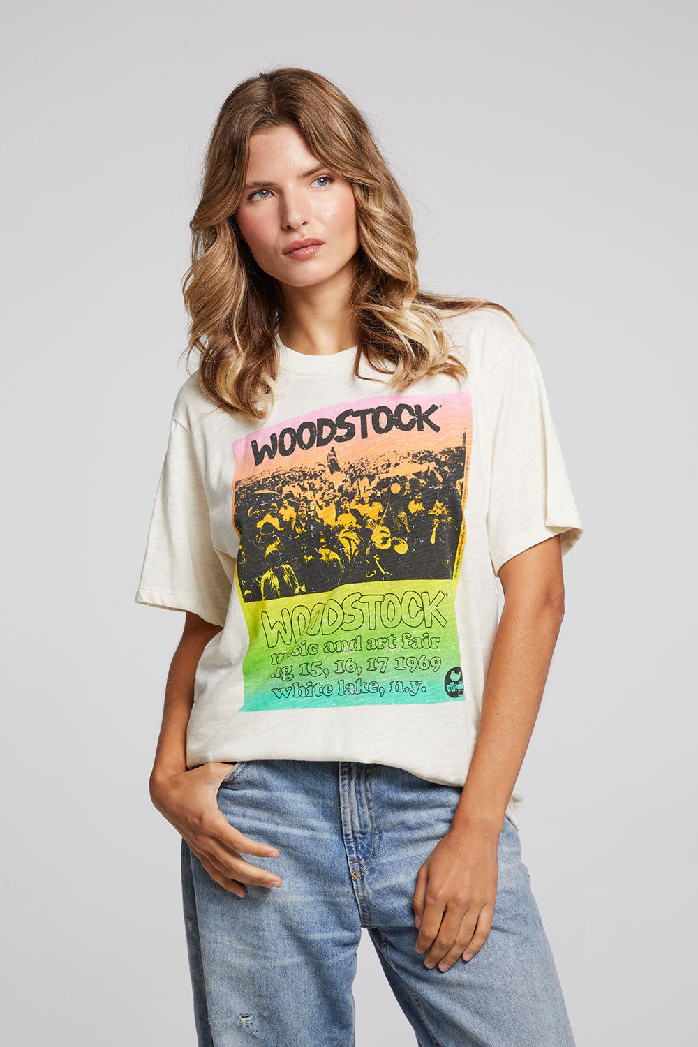 Woodstock Rainbow Poster Tee WOMENS chaserbrand