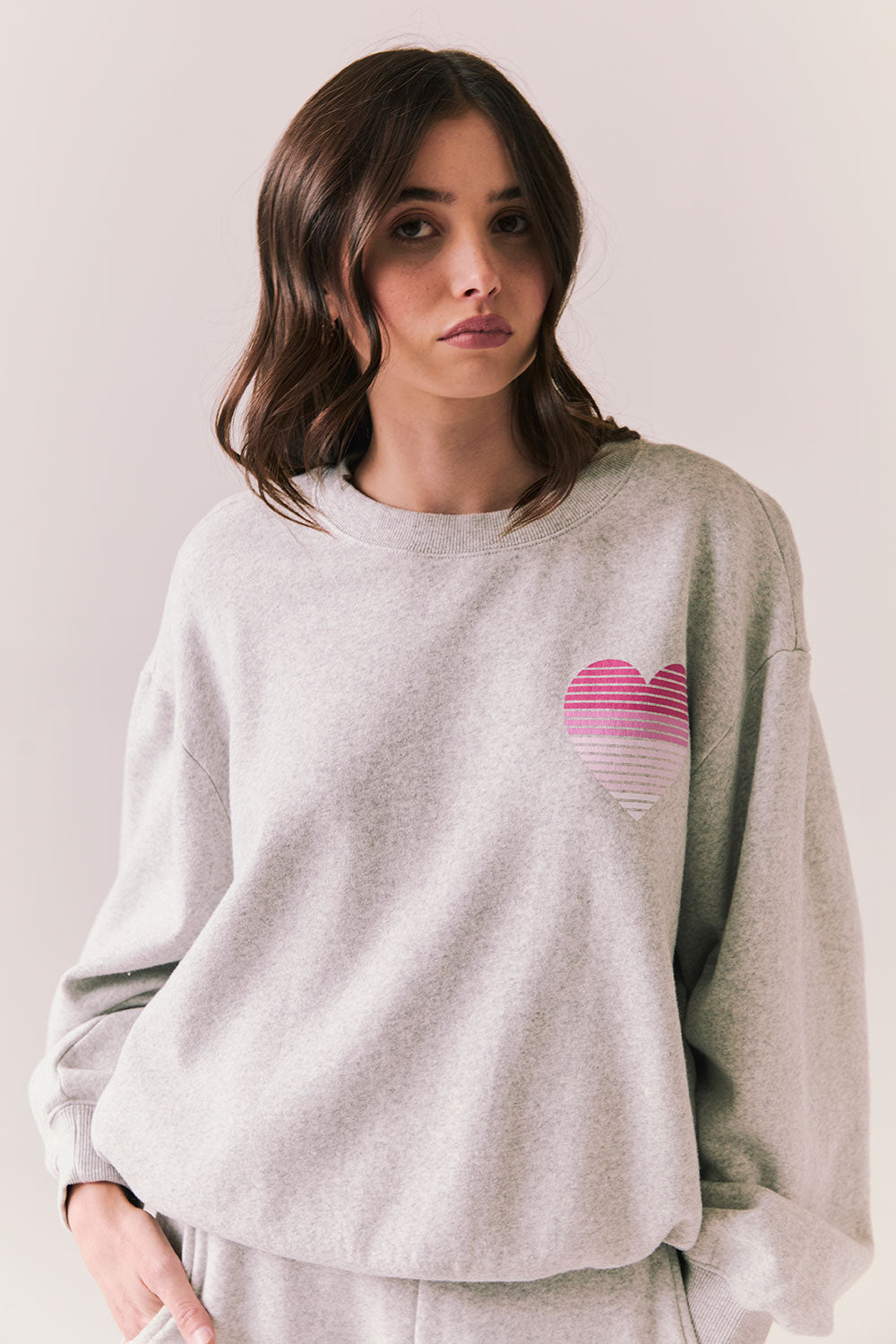 Heart Gradient Long Sleeve Womens chaserbrand