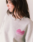 Heart Gradient Long Sleeve Womens chaserbrand