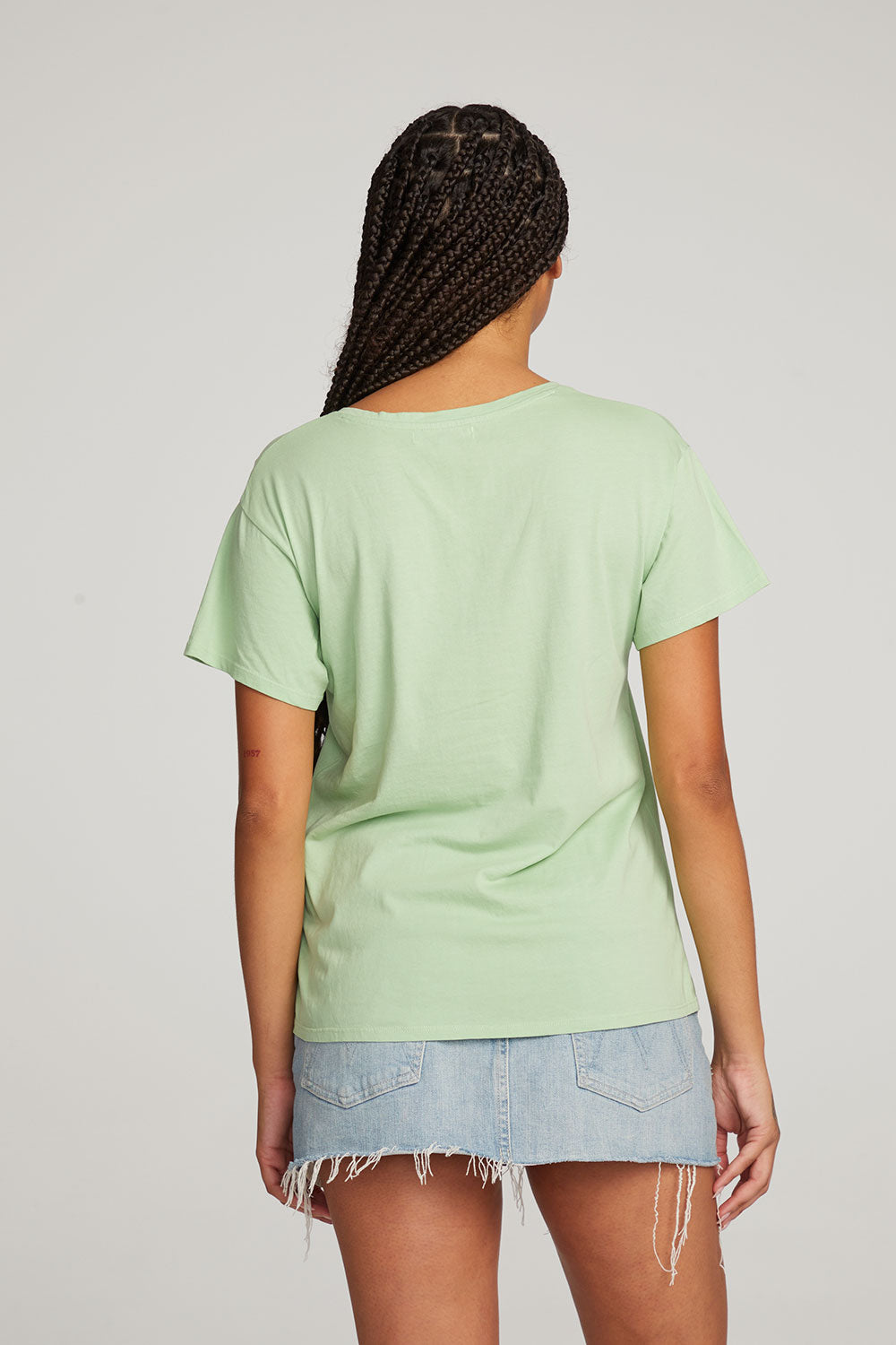 Everyday Essential Quiet Green V-neck Tee WOMENS chaserbrand