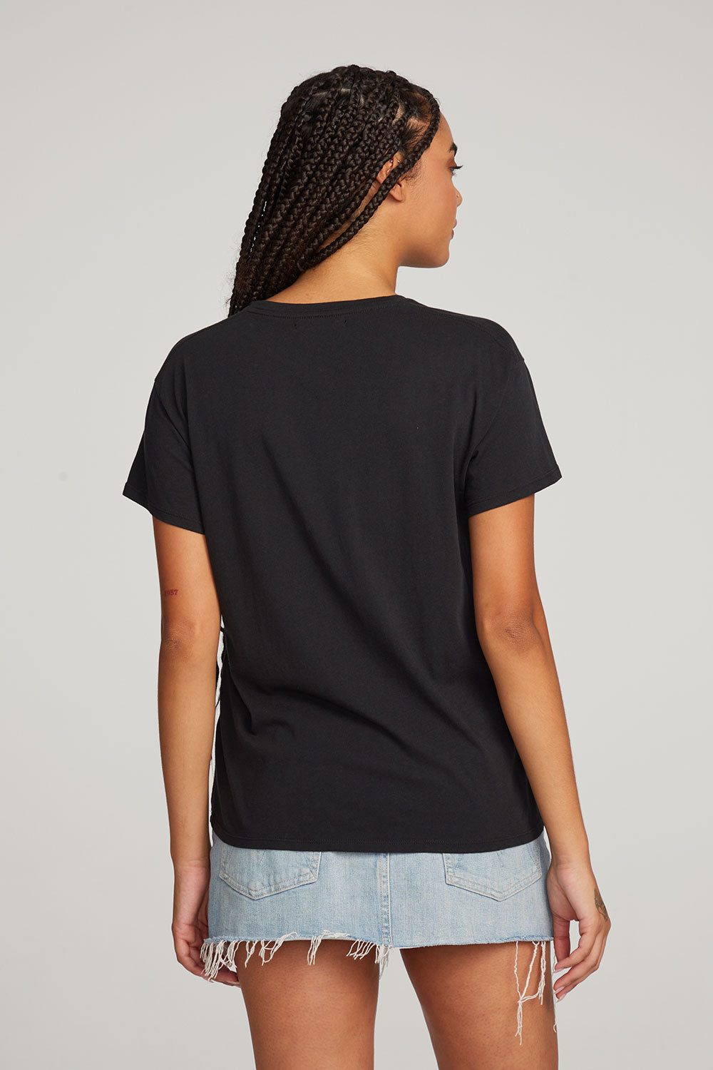 Everyday Essential Black Crew Neck Tee WOMENS chaserbrand