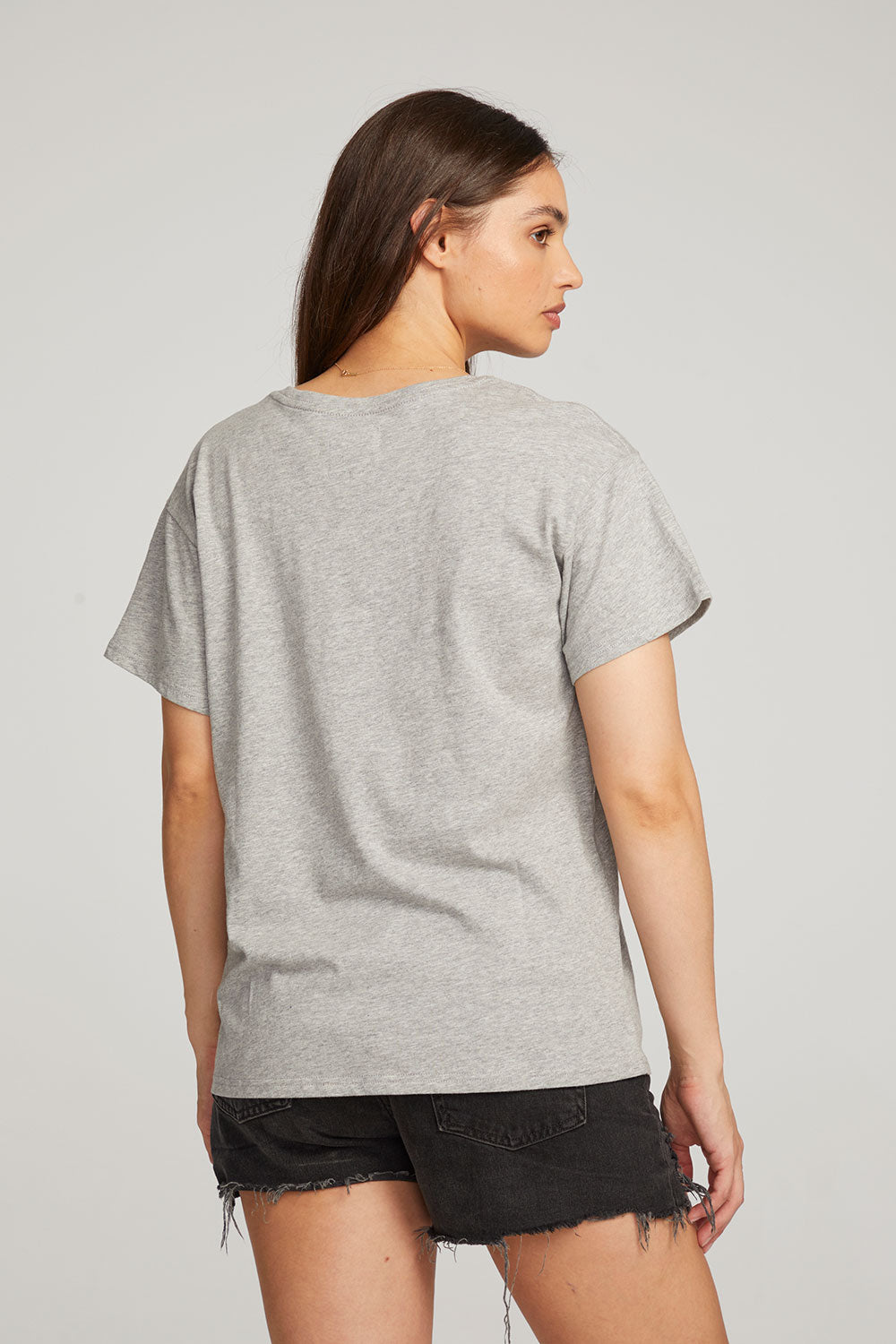 Everyday Essential Heather Grey Crew Neck Tee WOMENS chaserbrand