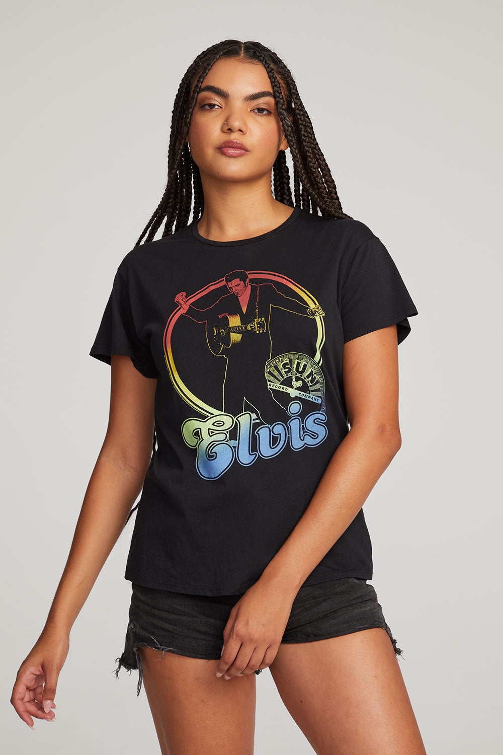 Sun Records Rainbow Elvis Tee WOMENS chaserbrand