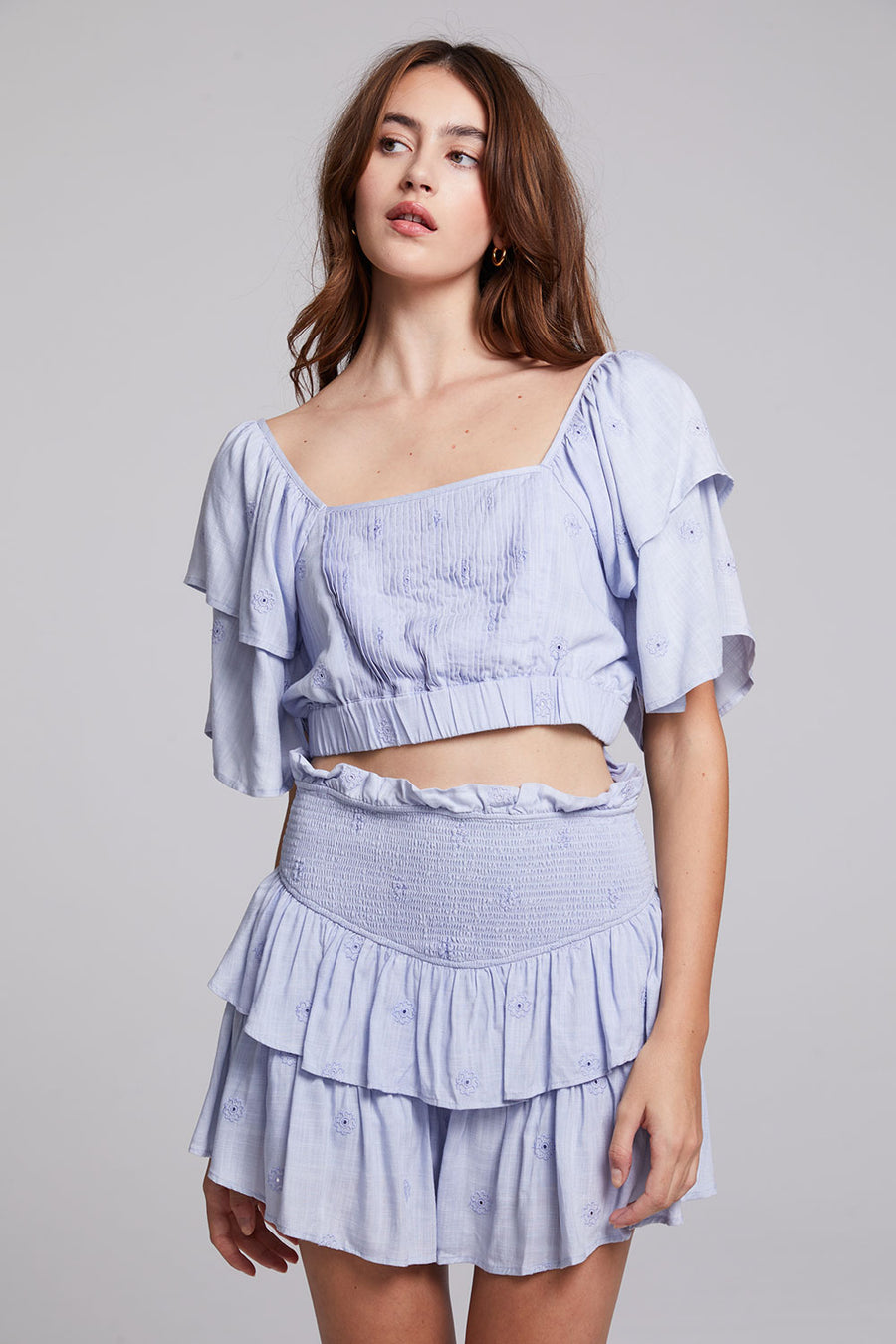 Doheny Faded Denim Blue Top WOMENS chaserbrand