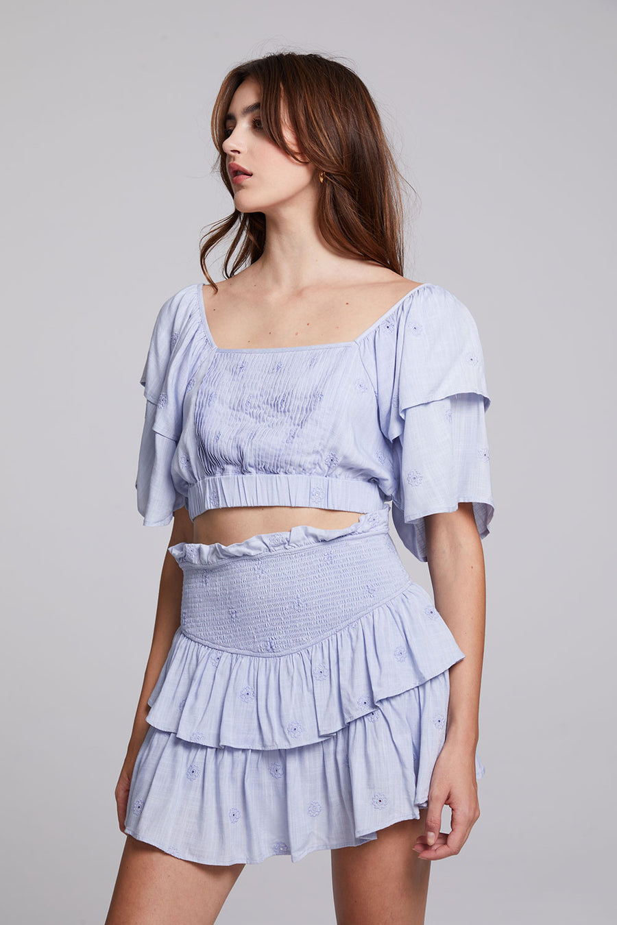 Doheny Faded Denim Blue Top WOMENS chaserbrand
