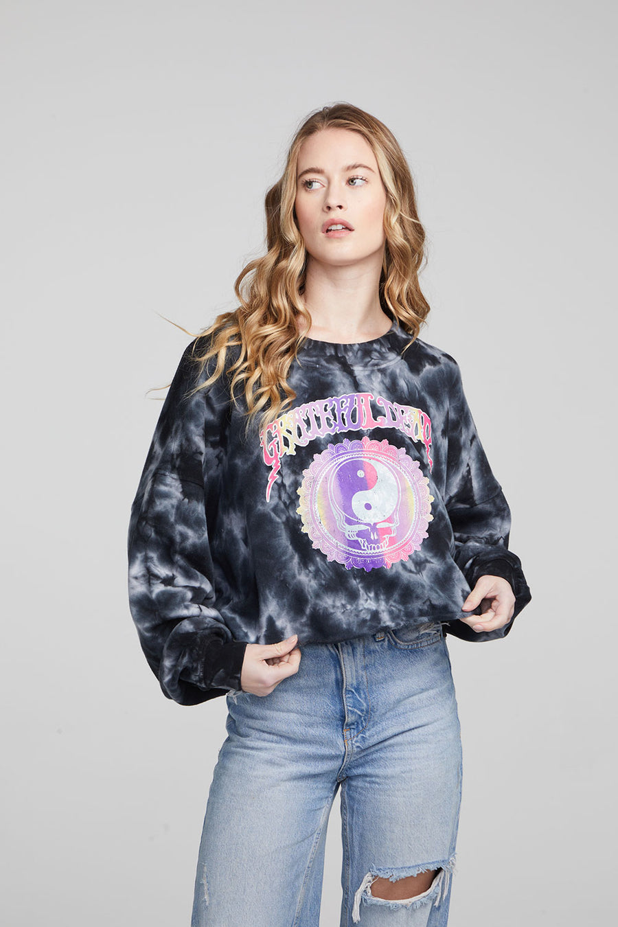 Grateful Dead Yin Yang Skull Pullover WOMENS chaserbrand