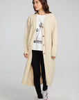 Bridge Macaroon Long Cardigan WOMENS chaserbrand