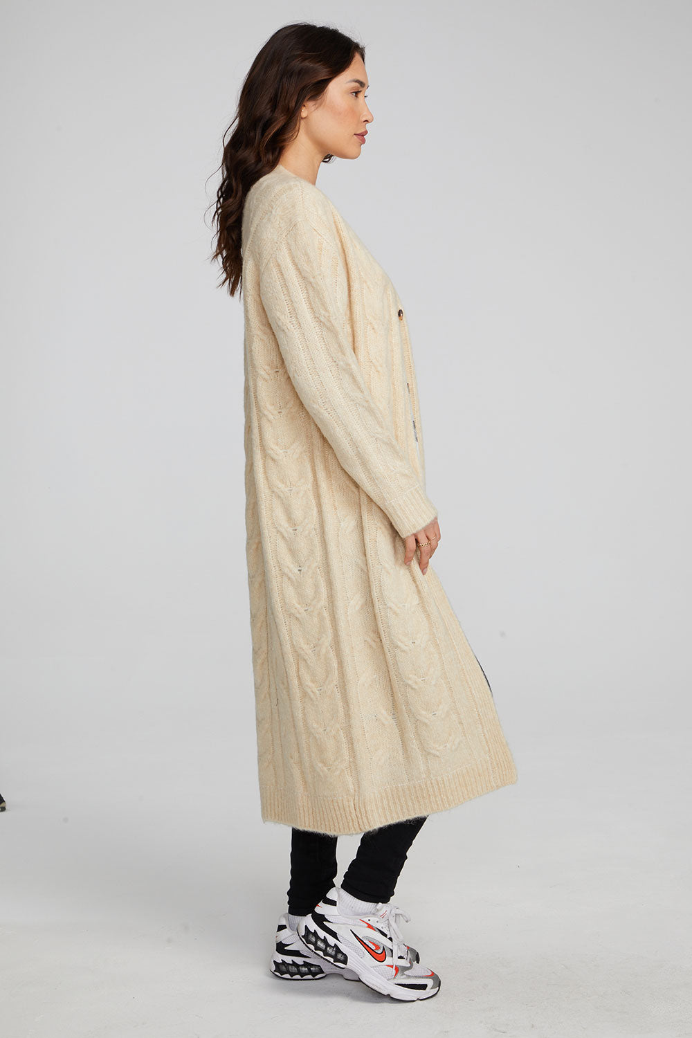 Bridge Macaroon Long Cardigan WOMENS chaserbrand