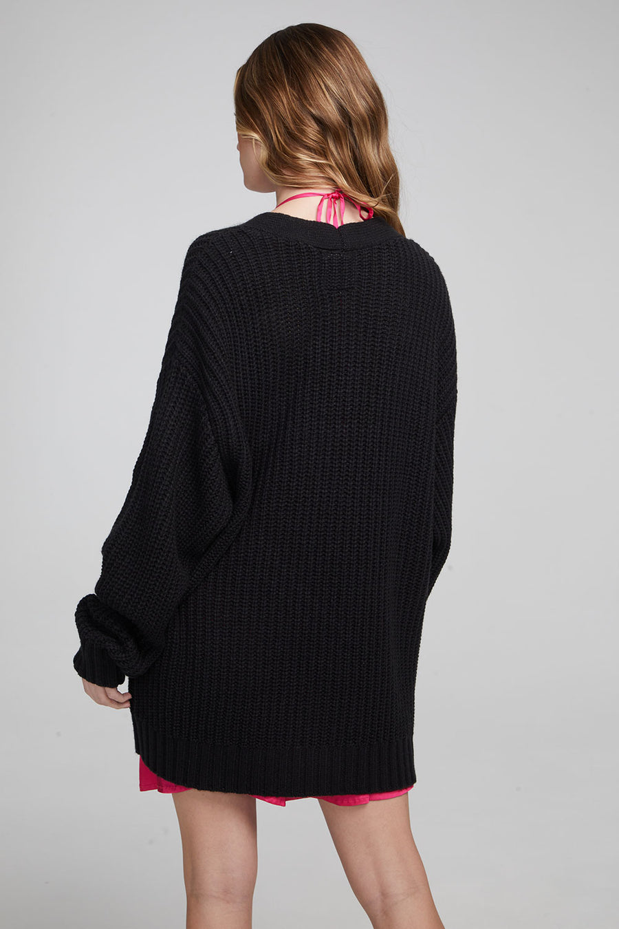Vibe Shadow Black Cardigan WOMENS chaserbrand