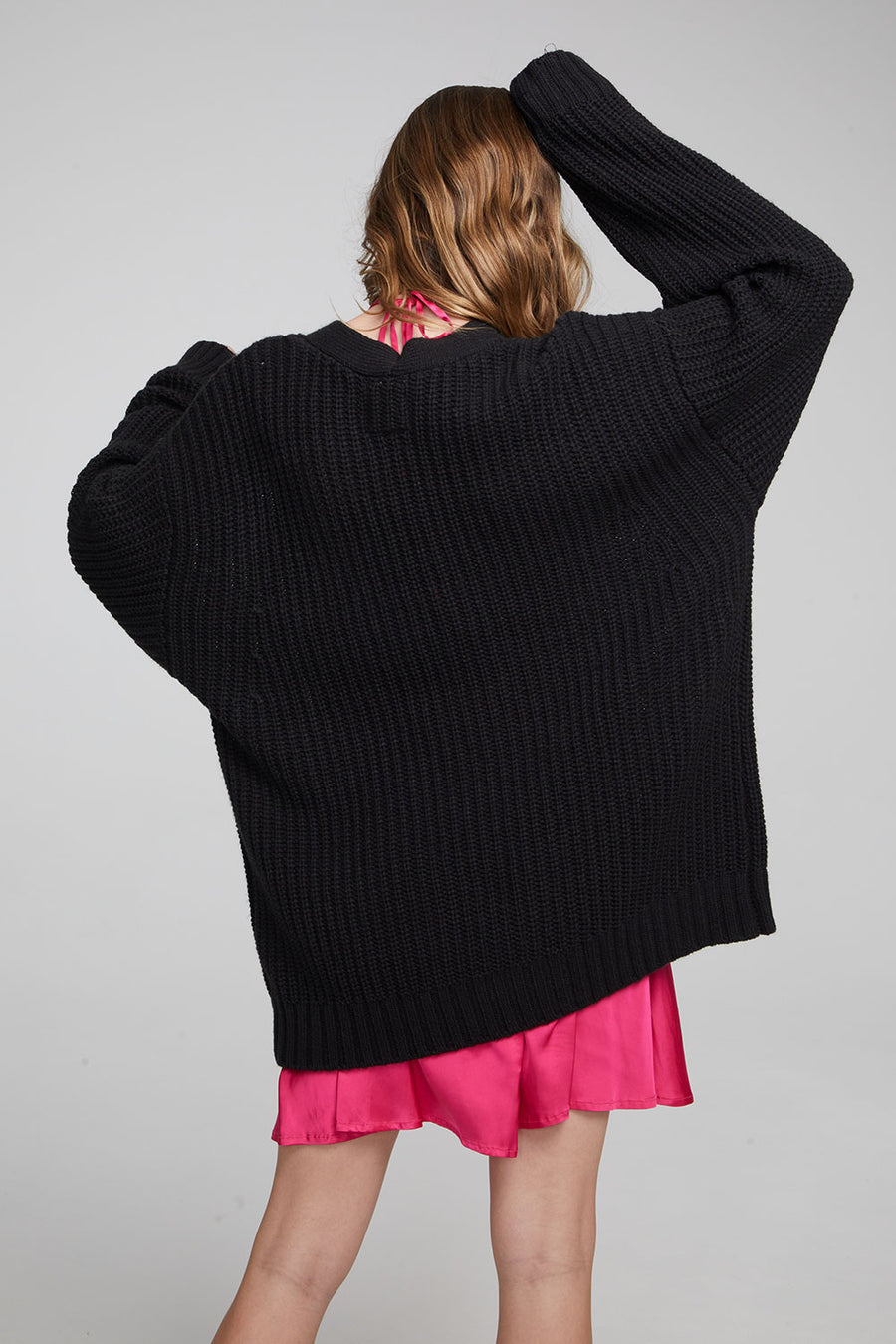 Vibe Shadow Black Cardigan WOMENS chaserbrand