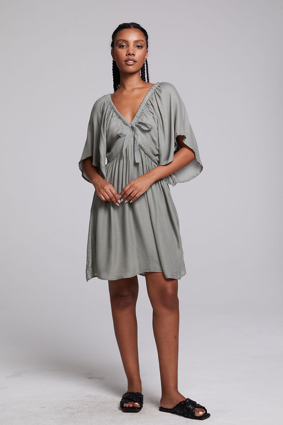 Adele Sage Mini Dress WOMENS chaserbrand