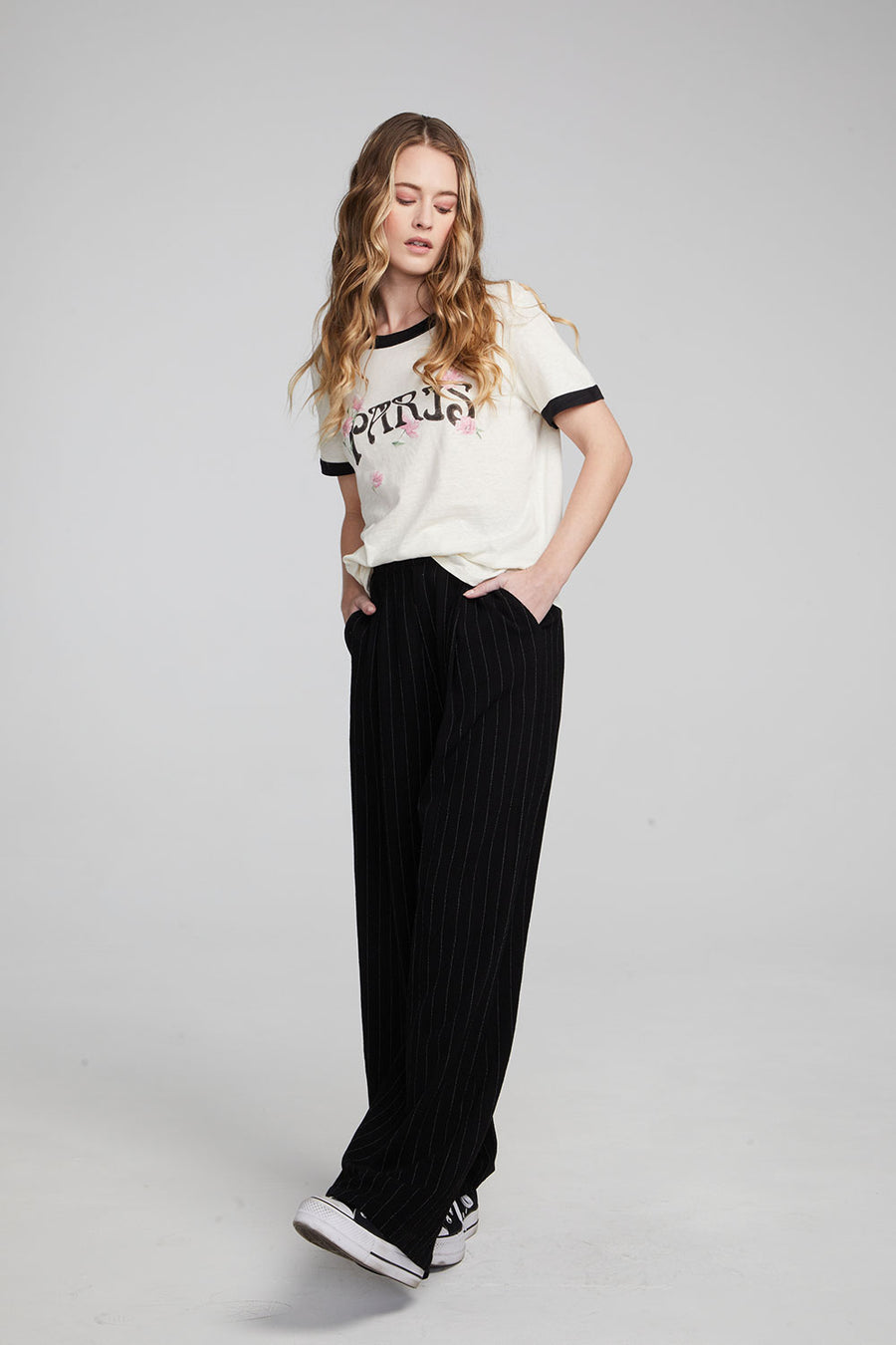 Paris Poppies Crewneck Tee WOMENS chaserbrand