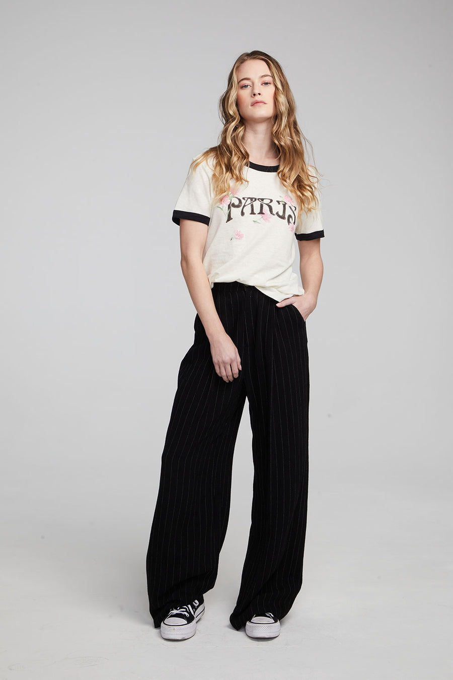 Paris Poppies Crewneck Tee WOMENS chaserbrand