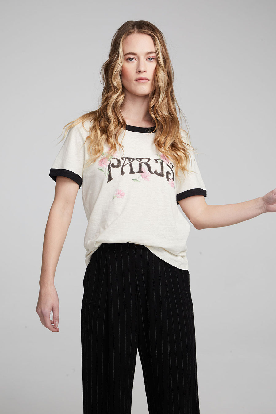 Paris Poppies Crewneck Tee WOMENS chaserbrand