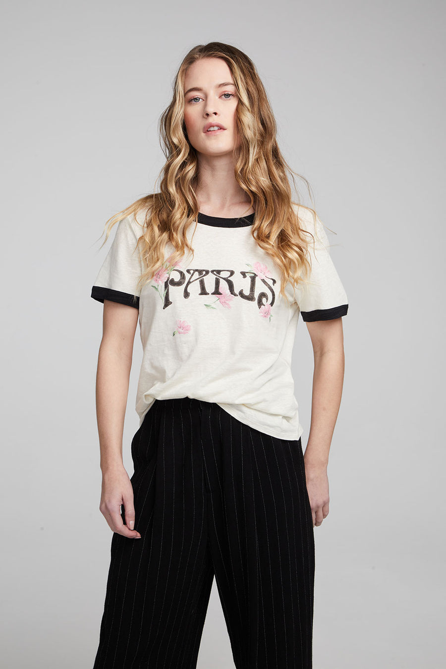 Paris Poppies Crewneck Tee WOMENS chaserbrand