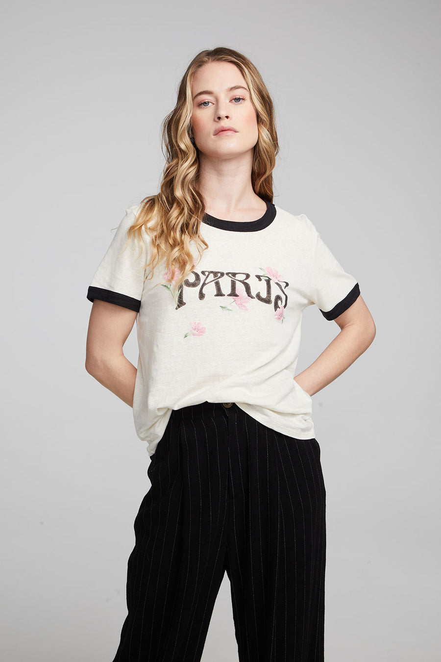 Paris Poppies Crewneck Tee WOMENS chaserbrand