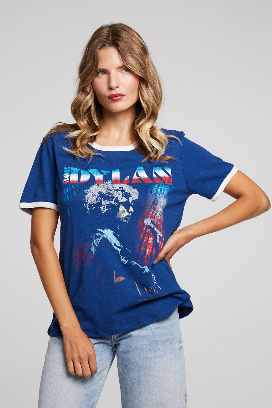 Bob Dylan Stars And Stripes Praiano Tee WOMENS chaserbrand