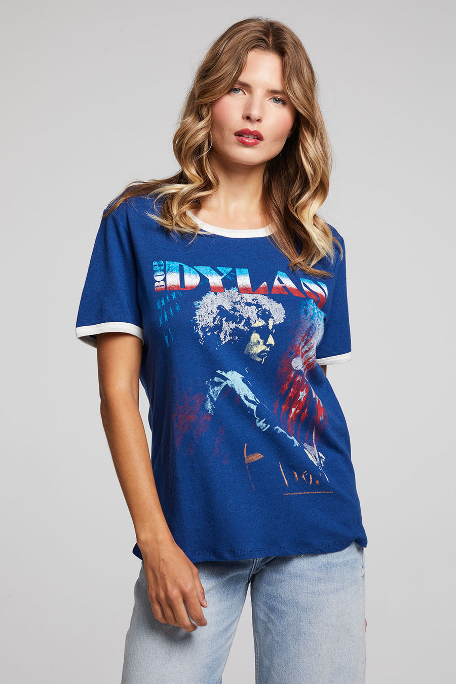 Bob Dylan Stars And Stripes Praiano Tee WOMENS chaserbrand