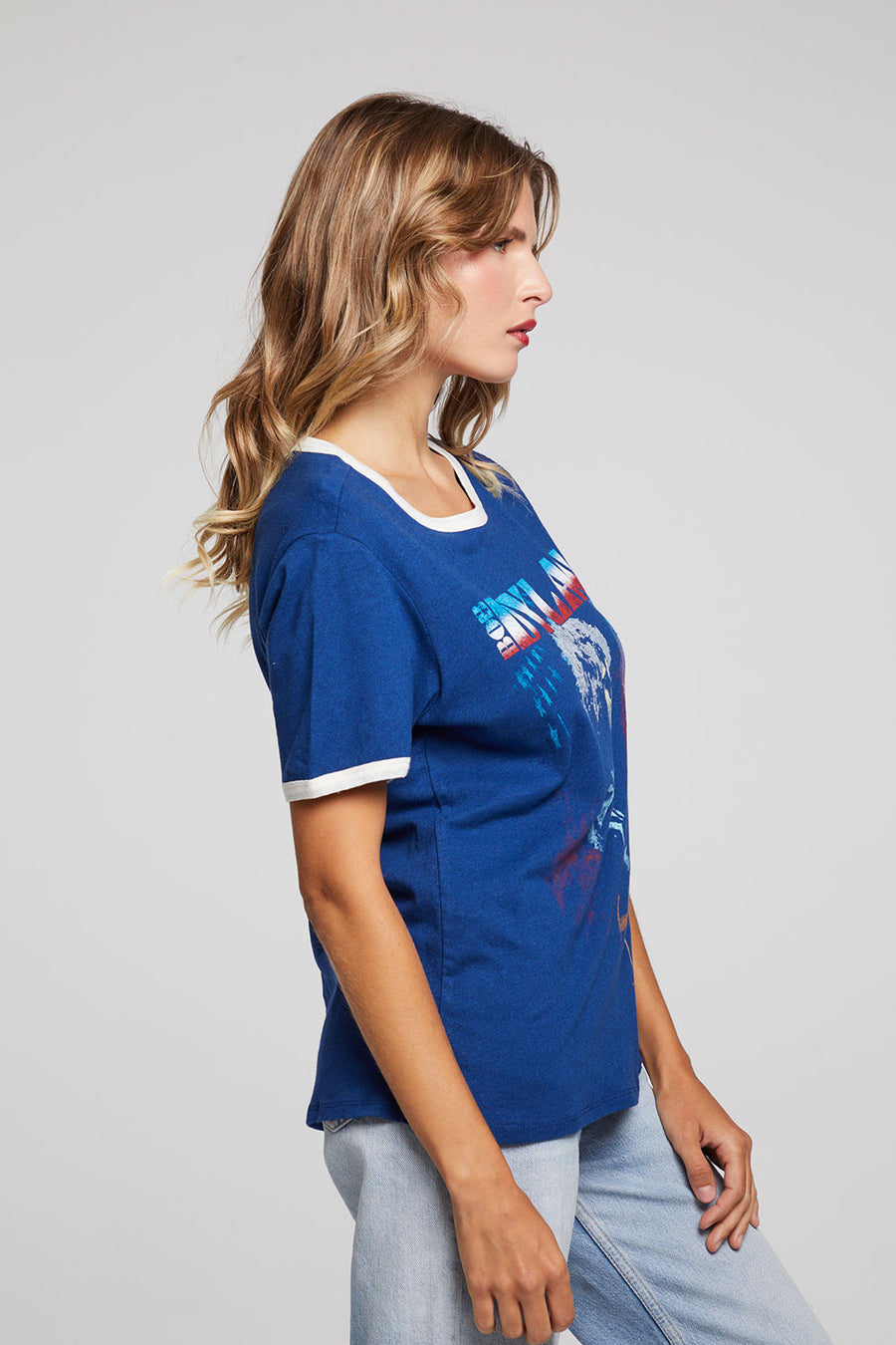 Bob Dylan Stars And Stripes Praiano Tee WOMENS chaserbrand