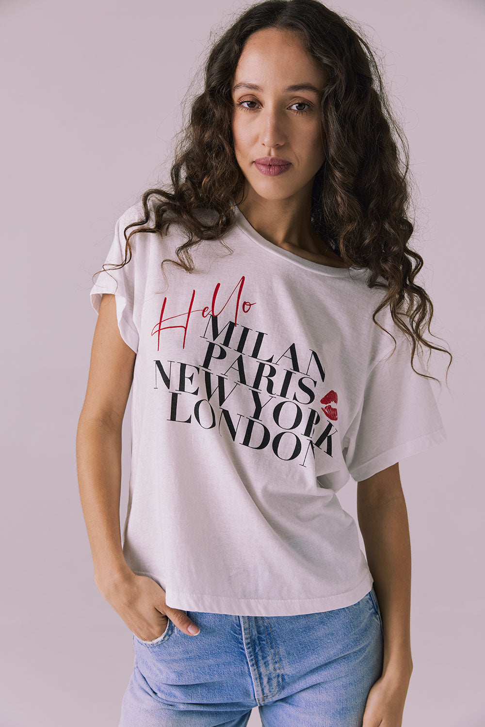 Hello Destinations Tee Womens chaserbrand