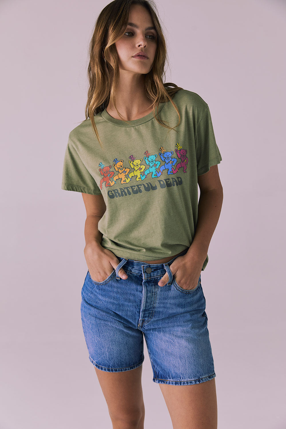Grateful Dead Dancing Bears Tee Womens chaserbrand