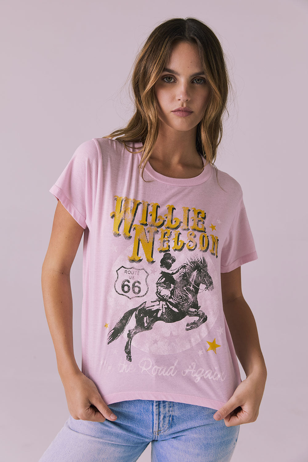 Willie Nelson Retro Logo Tee Womens chaserbrand