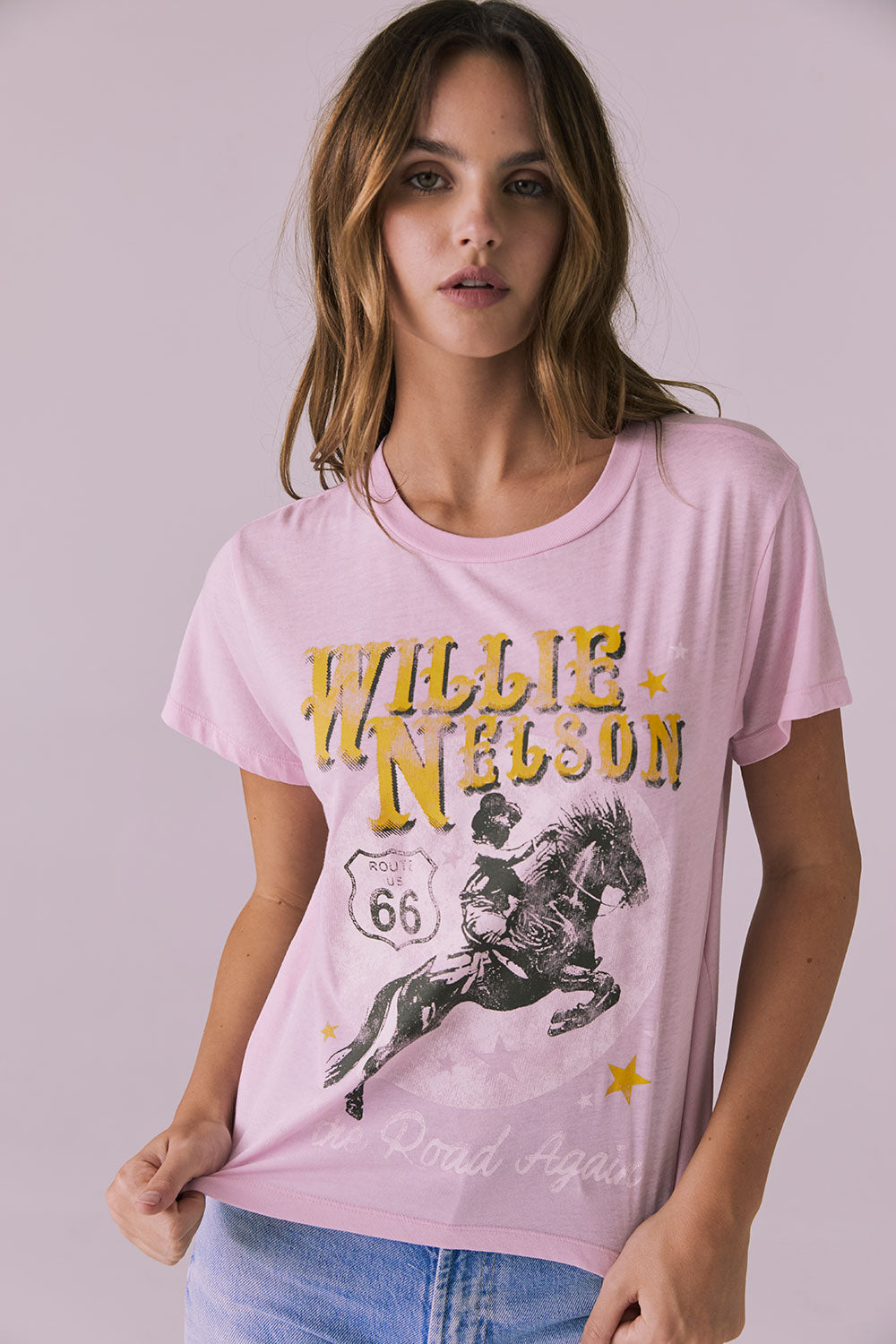 Willie Nelson Retro Logo Tee Womens chaserbrand