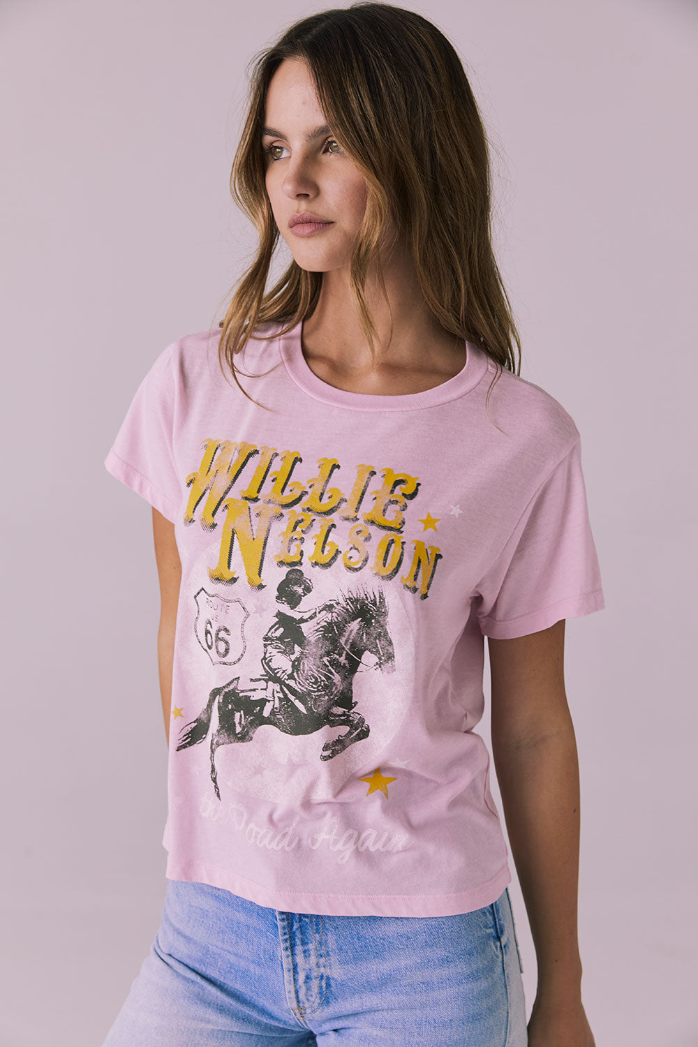 Willie Nelson Retro Logo Tee Womens chaserbrand