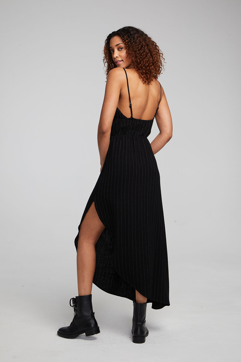 Shirley Beverly Pinstripe Slip Dress WOMENS chaserbrand