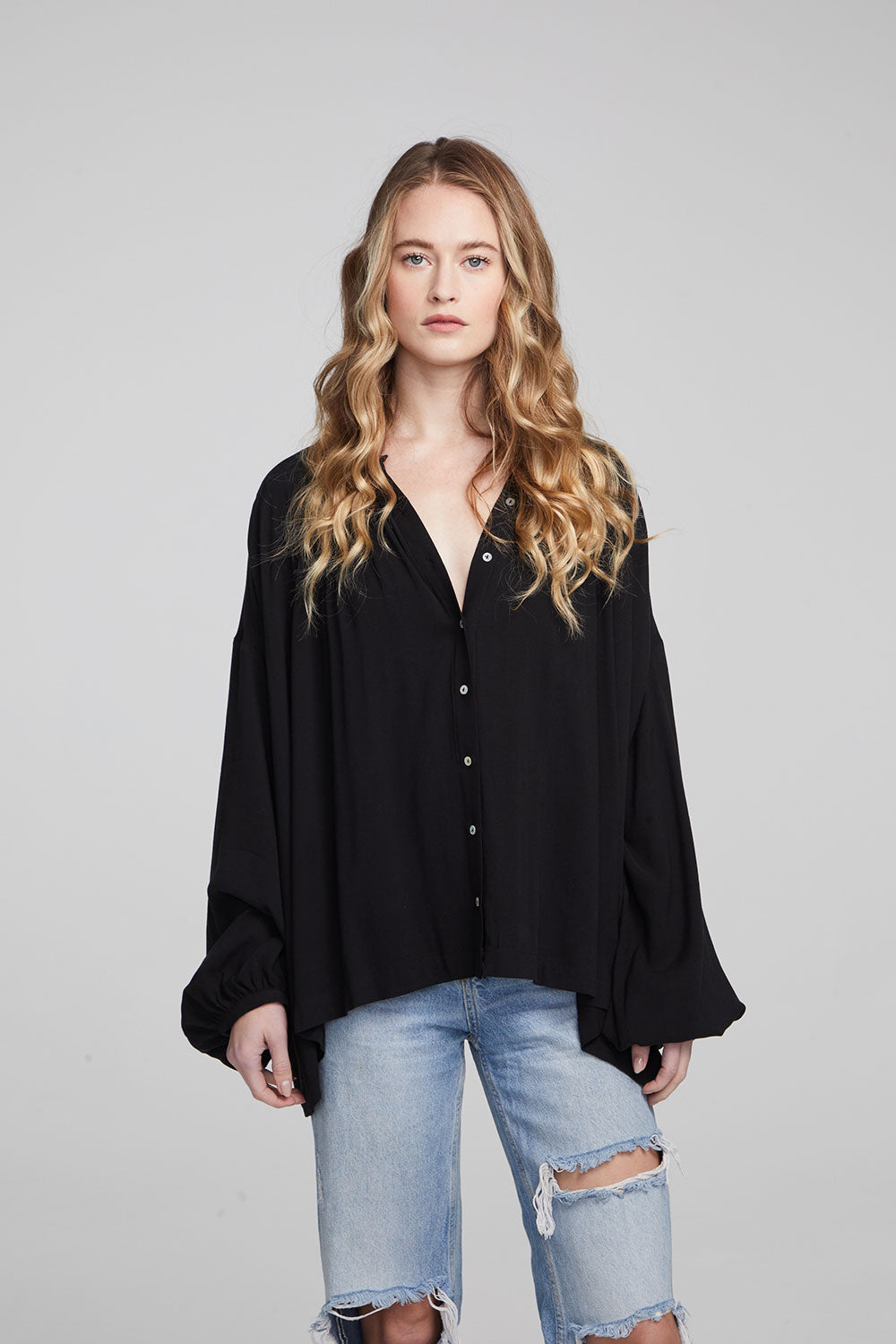 Idol Shadow Black Blouse WOMENS chaserbrand