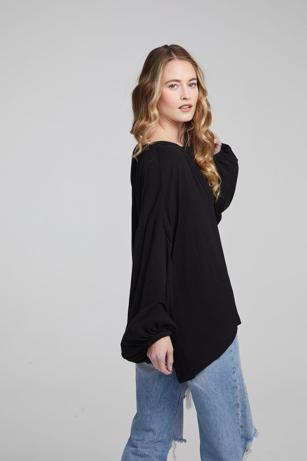 Idol Shadow Black Blouse WOMENS chaserbrand