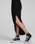 Lindsay Shadow Black Midi Skirt WOMENS chaserbrand