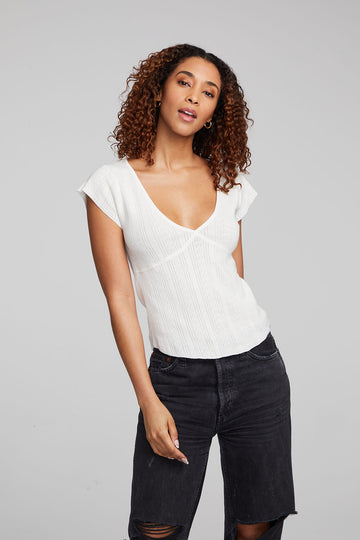 Page White Star Tee WOMENS chaserbrand