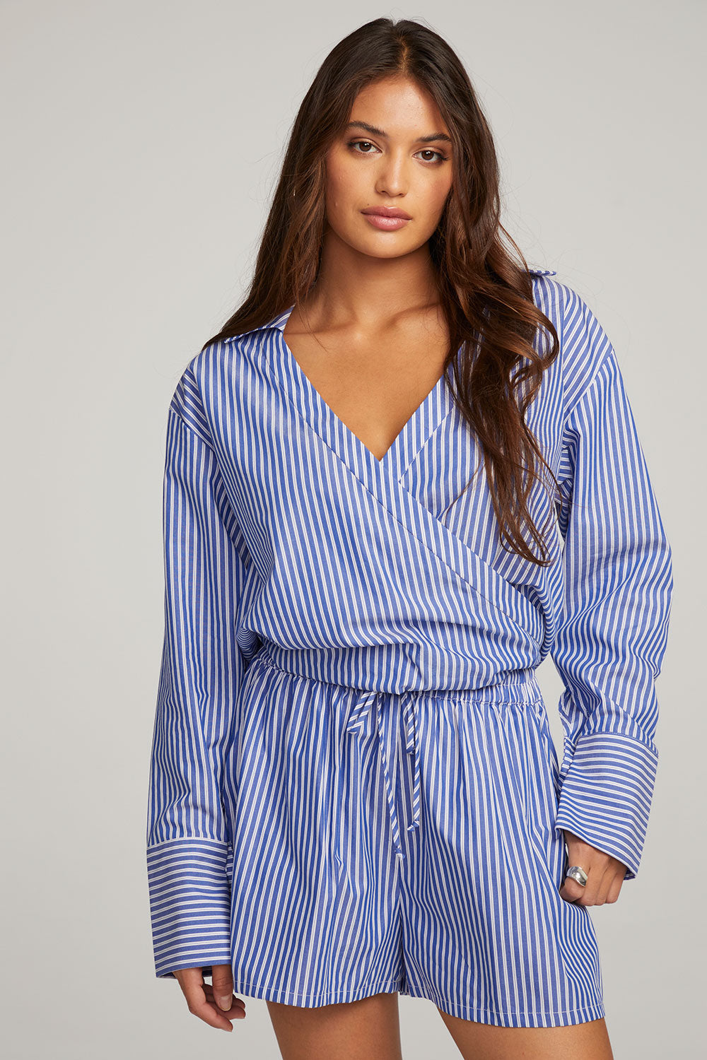 Haley Marmont Stripe Blouse WOMENS chaserbrand