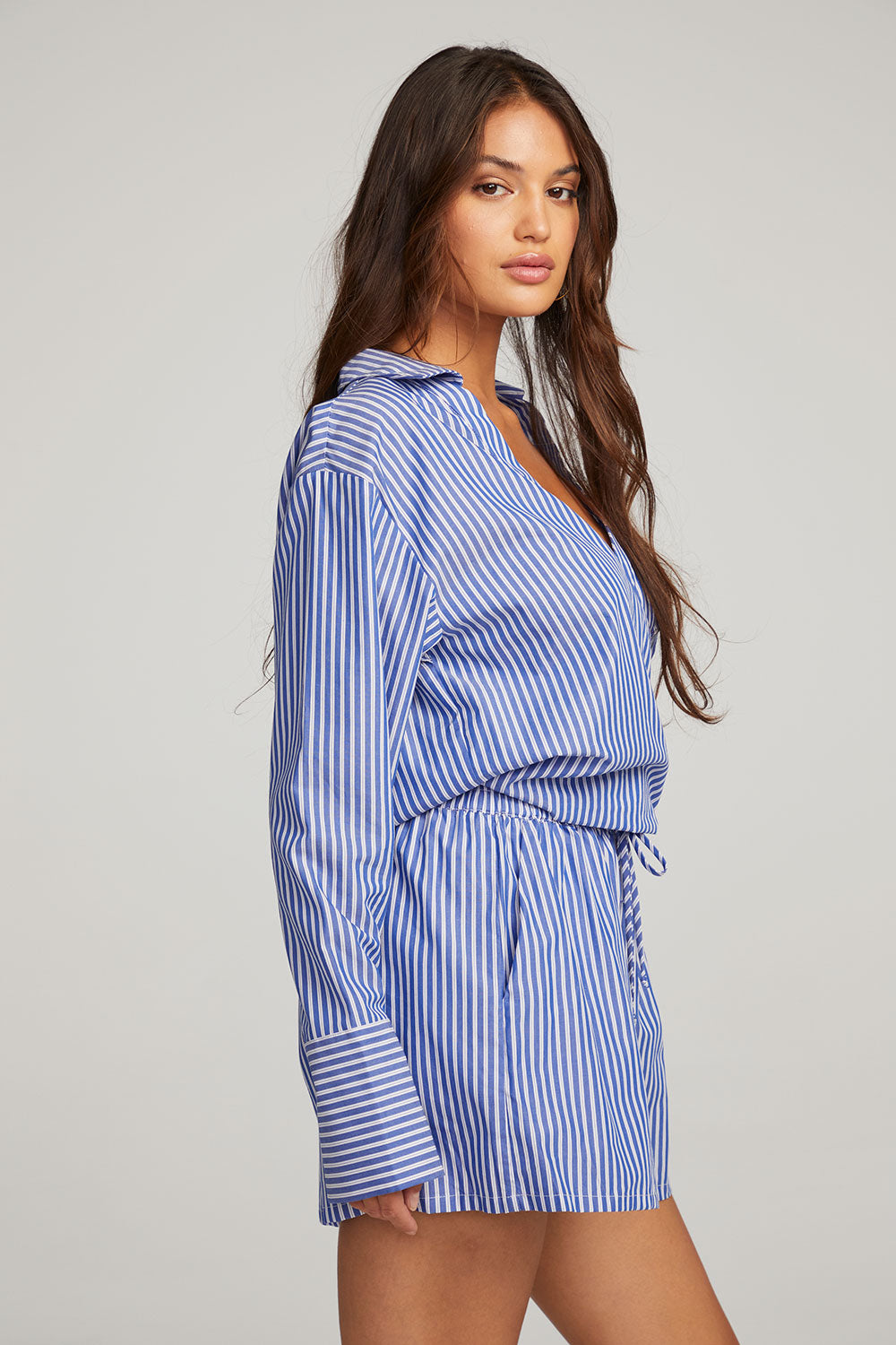 Haley Marmont Stripe Blouse WOMENS chaserbrand